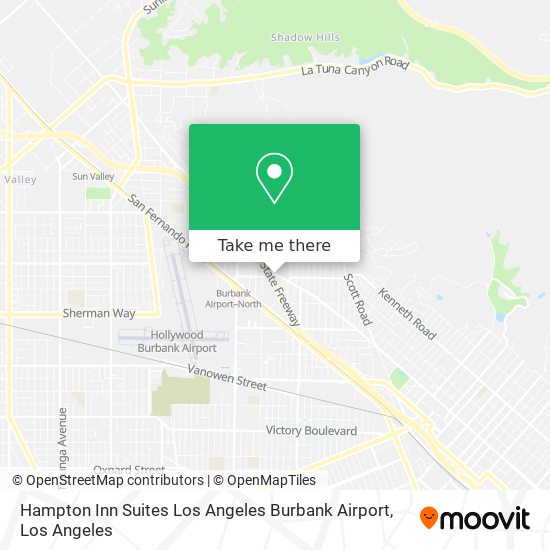 Hampton Inn Suites Los Angeles Burbank Airport map