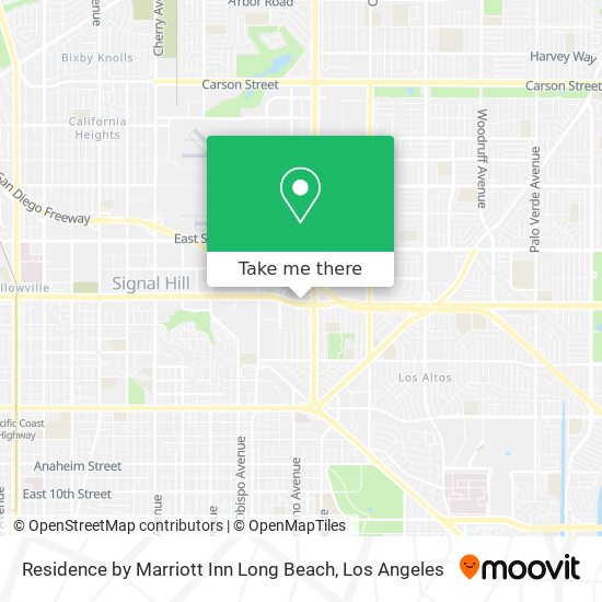 Mapa de Residence by Marriott Inn Long Beach