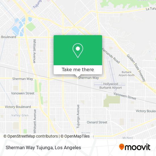 Sherman Way Tujunga map