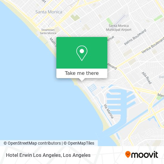 Hotel Erwin Los Angeles map