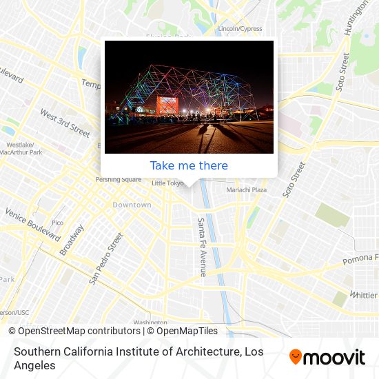 Southern California Institute of Architecture map