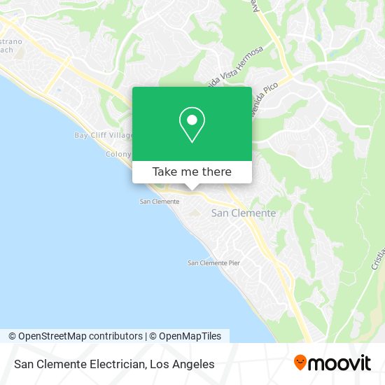 San Clemente Electrician map