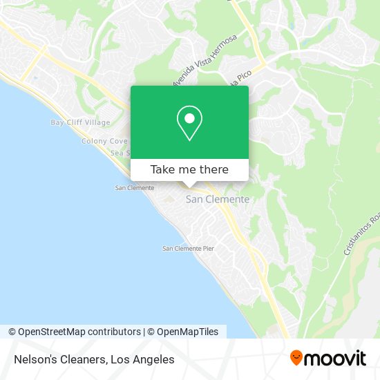 Nelson's Cleaners map