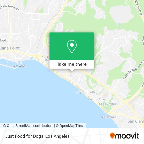 Just Food for Dogs map