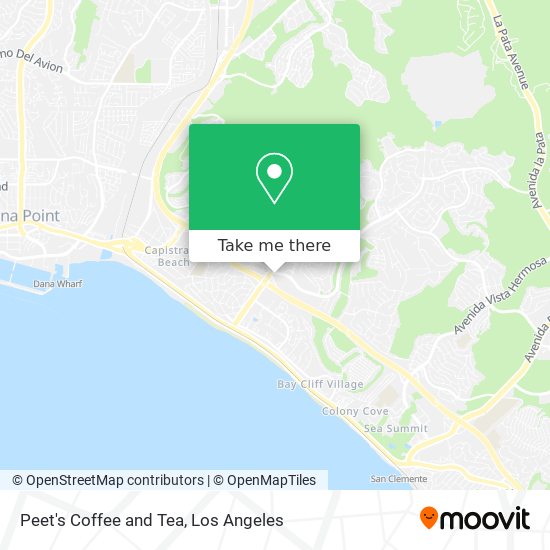 Peet's Coffee and Tea map