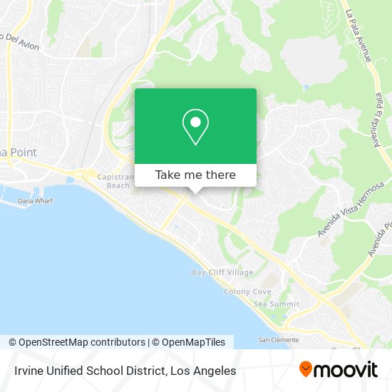 Irvine Unified School District map