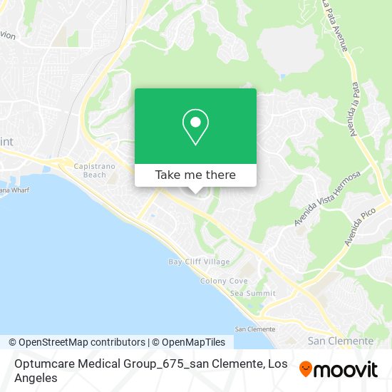 Optumcare Medical Group_675_san Clemente map