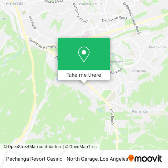 Mapa de Pechanga Resort Casino - North Garage