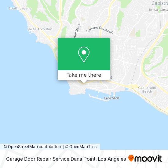 Mapa de Garage Door Repair Service Dana Point