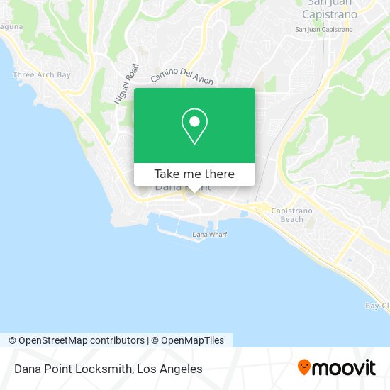 Dana Point Locksmith map