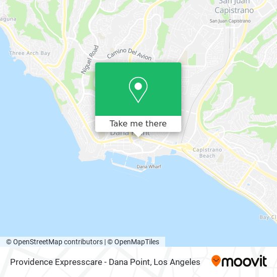 Providence Expresscare - Dana Point map