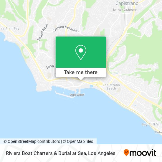 Riviera Boat Charters & Burial at Sea map