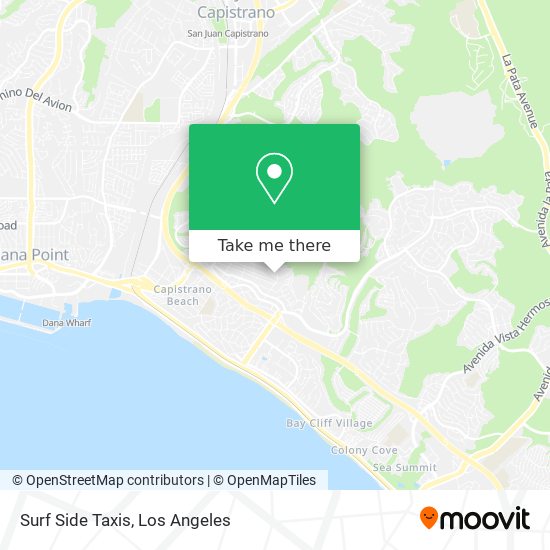 Surf Side Taxis map