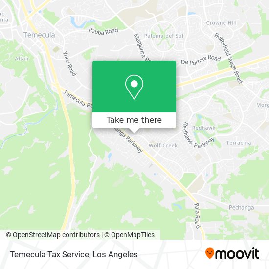 Temecula Tax Service map