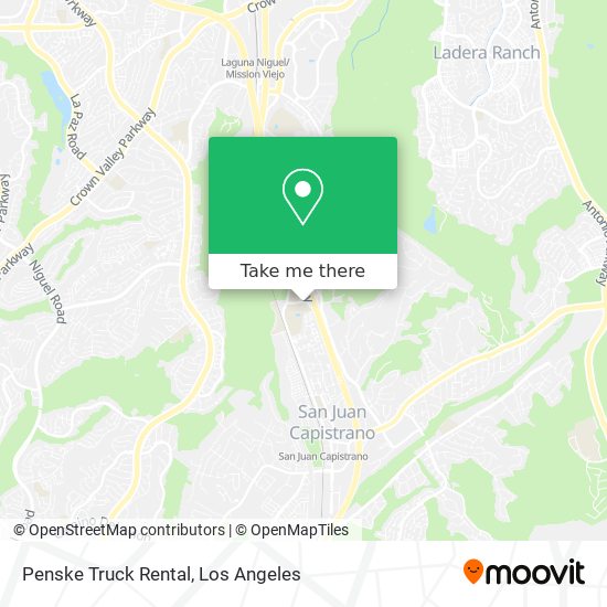 Penske Truck Rental map