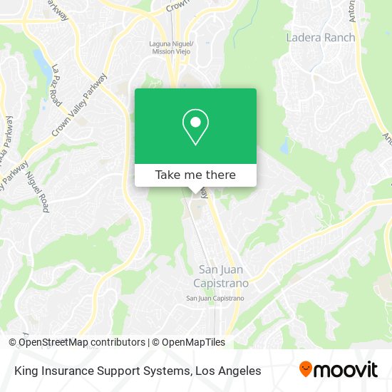King Insurance Support Systems map