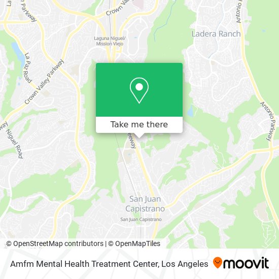 Amfm Mental Health Treatment Center map