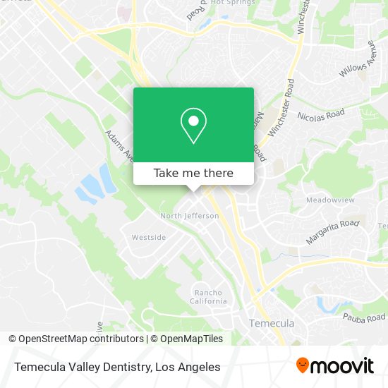 Temecula Valley Dentistry map