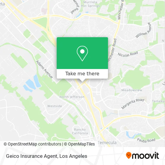 Geico Insurance Agent map