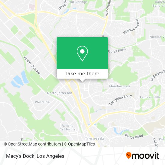 Macy's Dock map