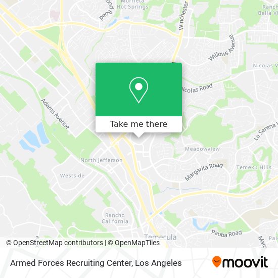 Armed Forces Recruiting Center map