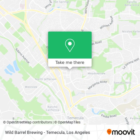 Mapa de Wild Barrel Brewing - Temecula