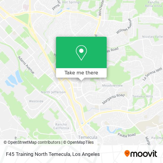 Mapa de F45 Training North Temecula