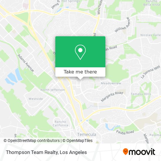 Thompson Team Realty map