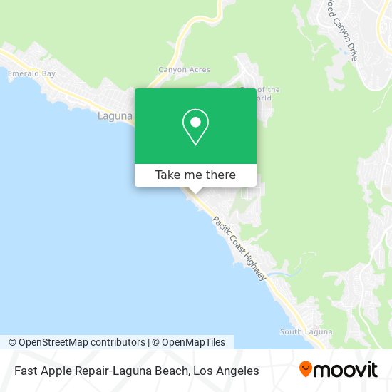 Mapa de Fast Apple Repair-Laguna Beach