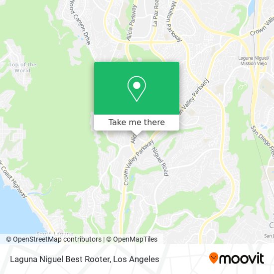 Laguna Niguel Best Rooter map
