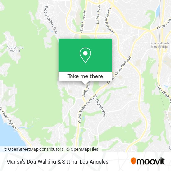 Marisa's Dog Walking & Sitting map
