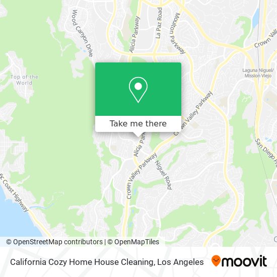 California Cozy Home House Cleaning map