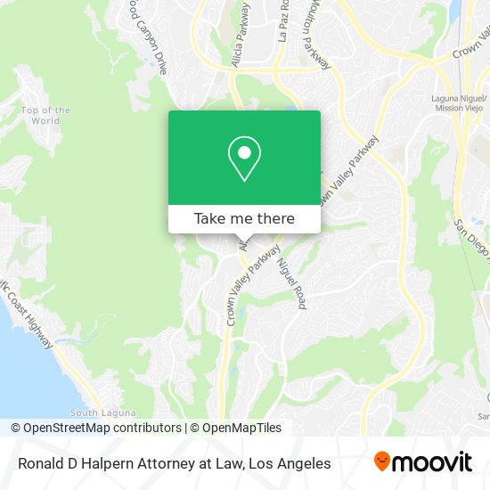 Ronald D Halpern Attorney at Law map