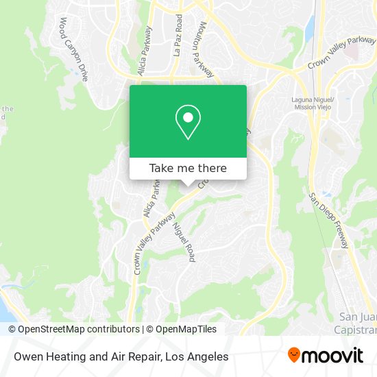 Owen Heating and Air Repair map