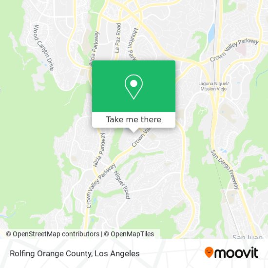 Rolfing Orange County map