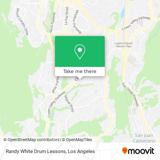 Randy White Drum Lessons map