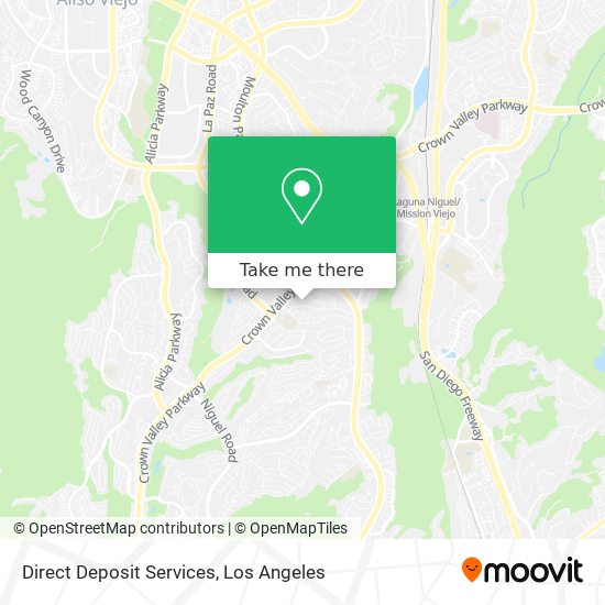 Direct Deposit Services map