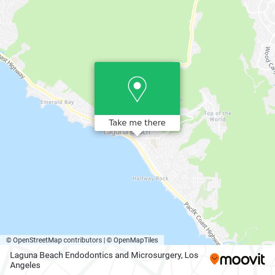 Laguna Beach Endodontics and Microsurgery map