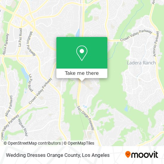Wedding Dresses Orange County map