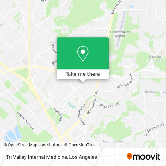 Tri Valley Internal Medicine map