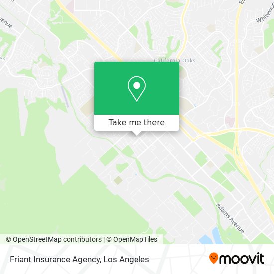 Friant Insurance Agency map