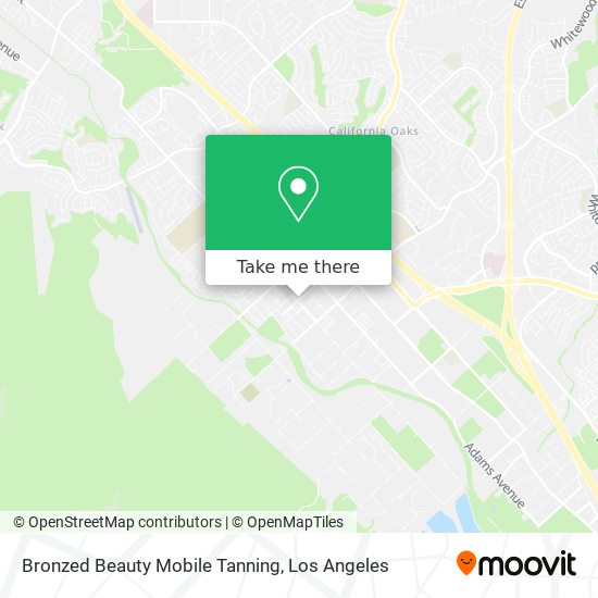 Bronzed Beauty Mobile Tanning map