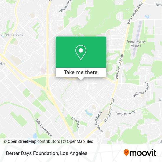 Better Days Foundation map