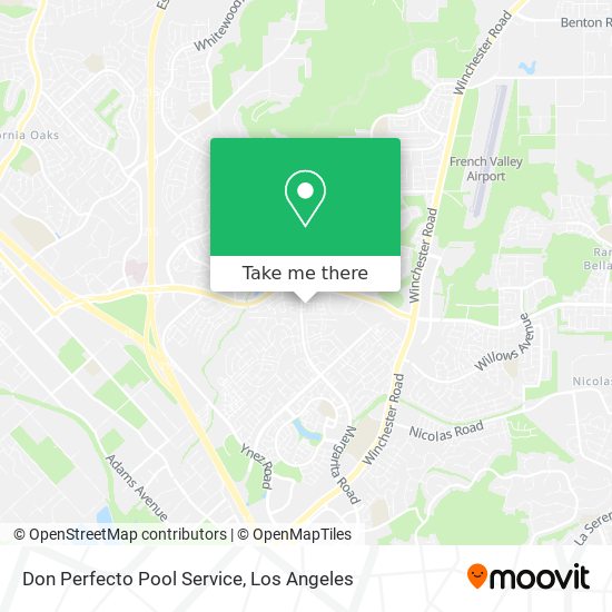 Don Perfecto Pool Service map