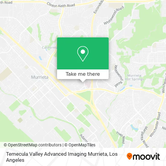 Mapa de Temecula Valley Advanced Imaging Murrieta