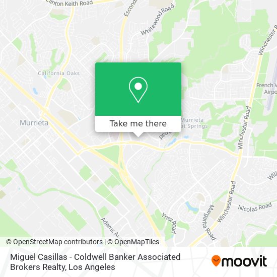 Miguel Casillas - Coldwell Banker Associated Brokers Realty map