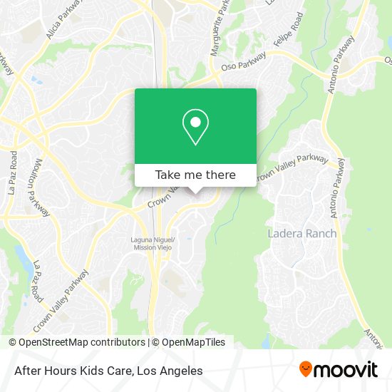 After Hours Kids Care map