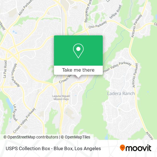 USPS Collection Box - Blue Box map