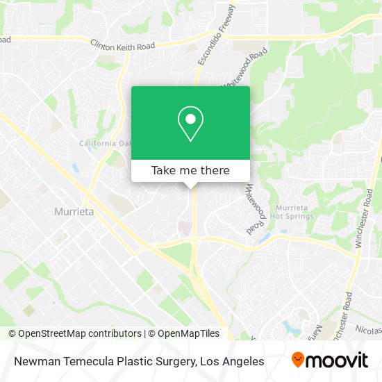 Mapa de Newman Temecula Plastic Surgery