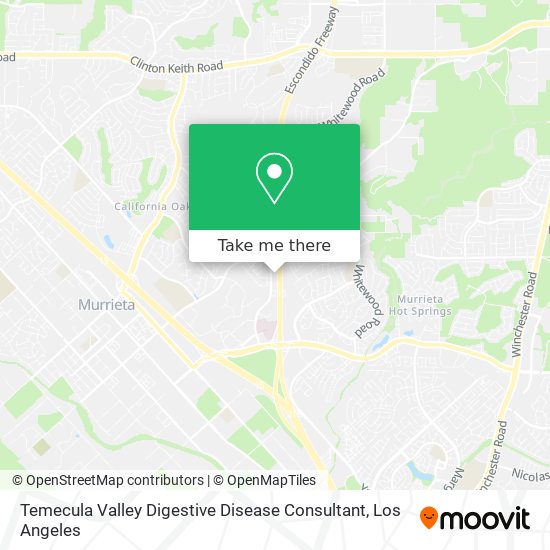 Temecula Valley Digestive Disease Consultant map